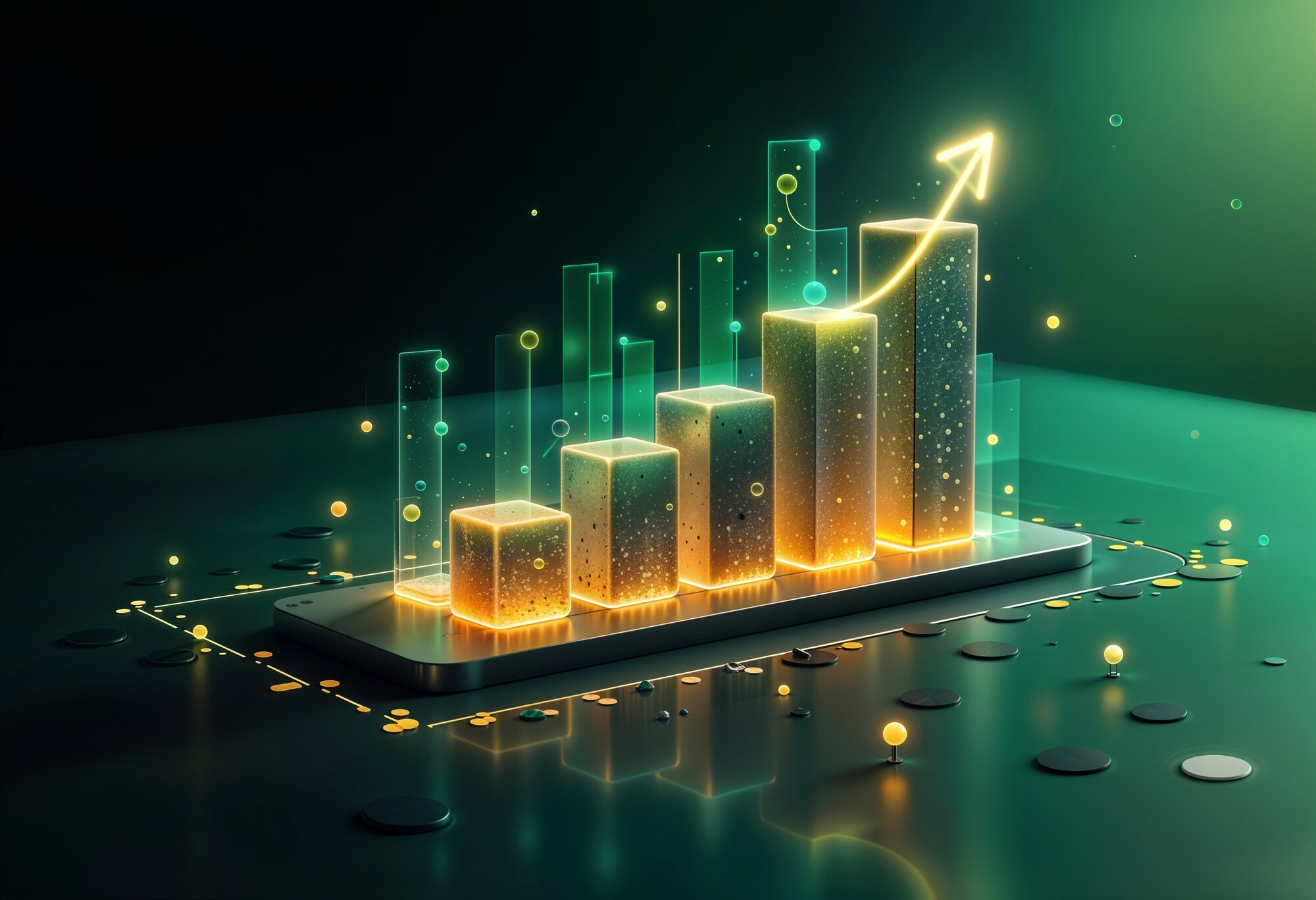 Strategisches Investieren Visualisierung